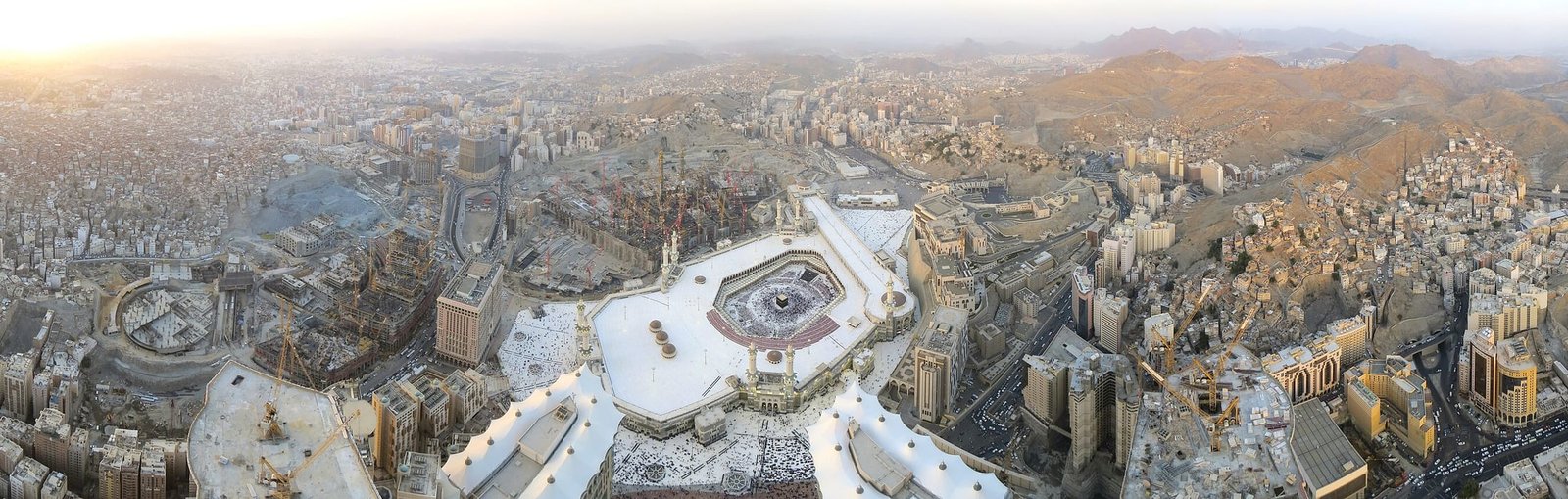 Mekke ve Harem bölgesi geniş panorama